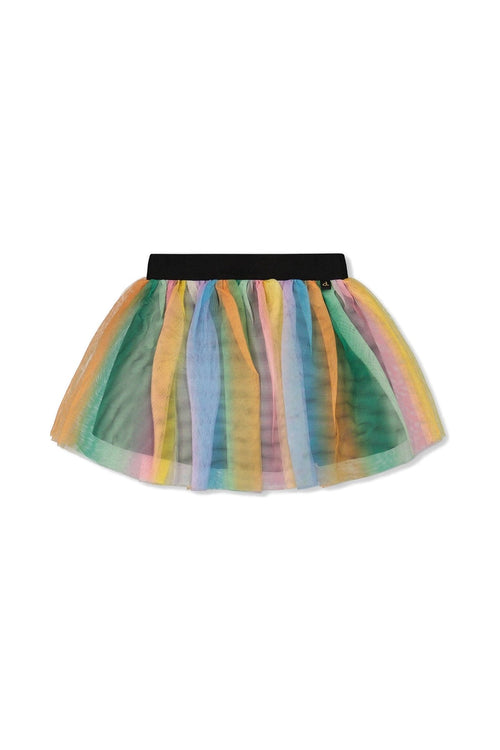 Printed Mesh Skirt Multicolored - H30J80_3H131
