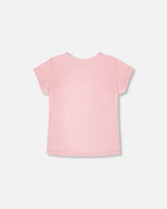 Organic Cotton Jersey T-Shirt Dusty Pink - H30K70_06170