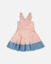 Poplin And Chambray Dress Off White And Pink Stripes - H30K87_3H128
