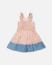 Poplin And Chambray Dress Off White And Pink Stripes - H30K87_3H128