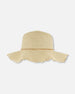 Flower Straw Hat Beige - H30KH_3H209
