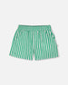 Striped Shorts Green - H30L26_3H141