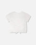 Organic Cotton Jersey T-Shirt With Tie At Waist White - H30L70_01000