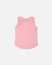 Organic Cotton Jersey Tank Top Pink - H30L72_06050