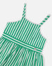 Cotton Sundress Green Stripes - H30L86_3H141