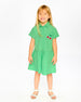 Cotton Shirt Dress With Embroidery Green - H30L88_03820