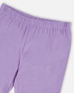 Organic Cotton Jersey Capri Mauve With Knee Screen Hearts Appliqués - H30M60_05130