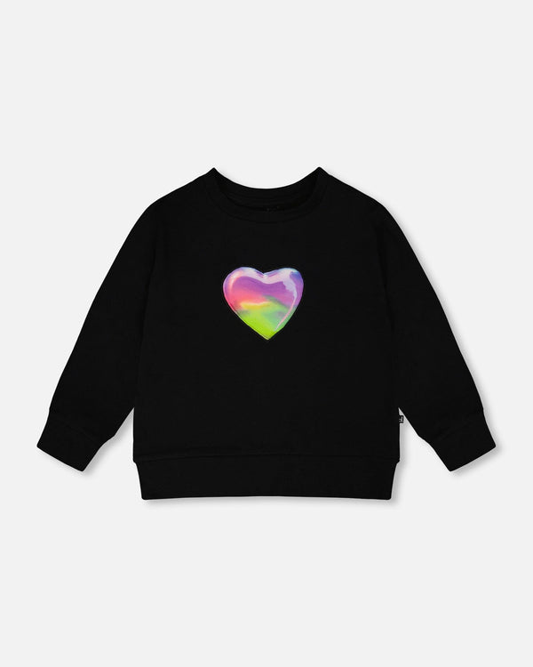 Organic Cotton Jersey Long Sleeve T-Shirt Black - H30M73_09990