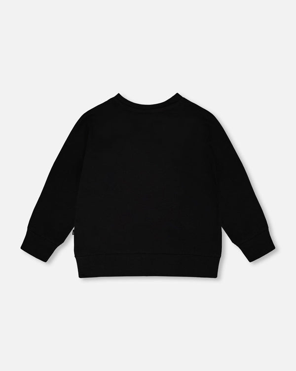 Organic Cotton Jersey Long Sleeve T-Shirt Black - H30M73_09990