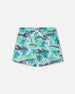 Boardshorts Blue Skeleton Print - H30OB07_3H166