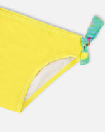Two-Piece Swimsuit Green Beach Print - H30OG42_3H147