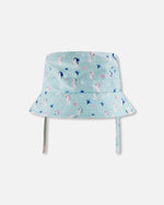 Beach Hat Blue Seahorse Print - H30OGC_3H150
