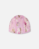 Swim Cap Purple Flower Print - H30OGH_3H143