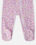 Organic Cotton Baby One-Piece Pyjama Purple Animal Print - H30PA40US_3H097