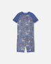 Organic Cotton Two-Piece Pyjama Set Blue Dog Print - H30PB10_3H091