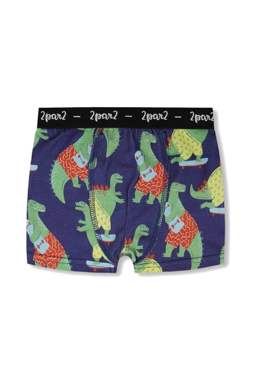 Organic Cotton Boxer Blue Dino Print - H30PB60_3H087