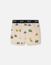 Organic Cotton Boxer Beige Truck Print - H30PB60_3H088
