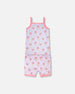 Organic Cotton Two-Piece Pyjama Set Lilac Printed Ice Creams - H30PG10US_3H099