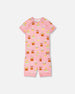 Organic Cotton Two-Piece Pyjama Set Pink Cupcake Print - H30PG11US_3H096