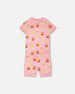 Organic Cotton Two-Piece Pyjama Set Pink Cupcake Print - H30PG11US_3H096