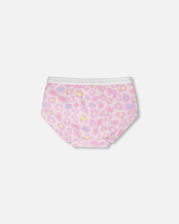 Organic Cotton Boyshort Panty Purple Animal Print - H30PG60_3H097