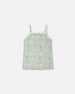 Organic Cotton Tank Underwear Green Kitten Print - H30PG70_3H093