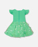 Bi-Material Dress Bright Mint Green - H30Q95_03740