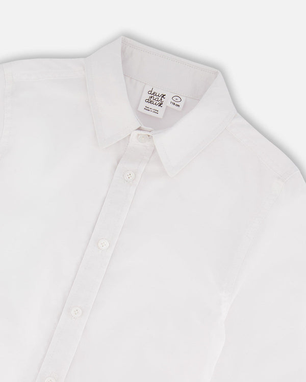 Button Down Long Sleeve Shirt White - H30R15_01000