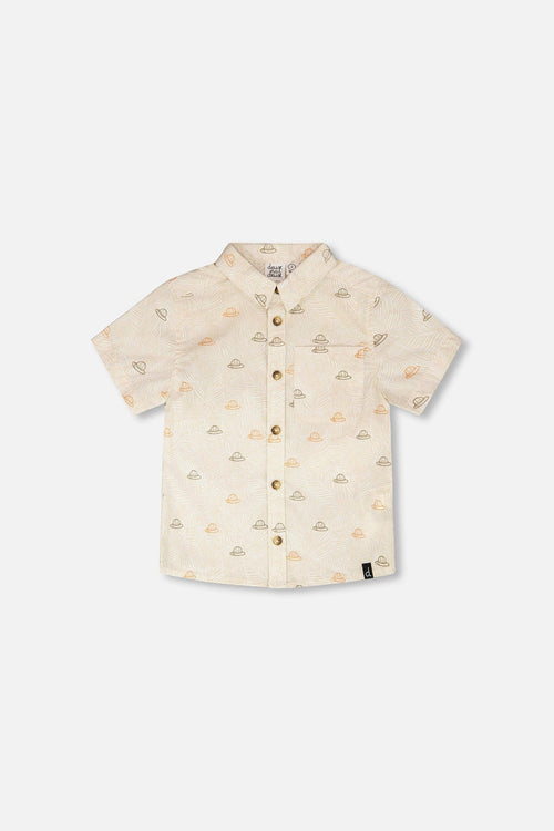Poplin Shirt Beige Safari Print - H30S15_3H100