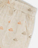 Poplin Shorts Beige Safari Print - H30S26_3H100