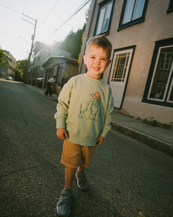 French Terry Sweatshirt Mint Green - H30S30_03260