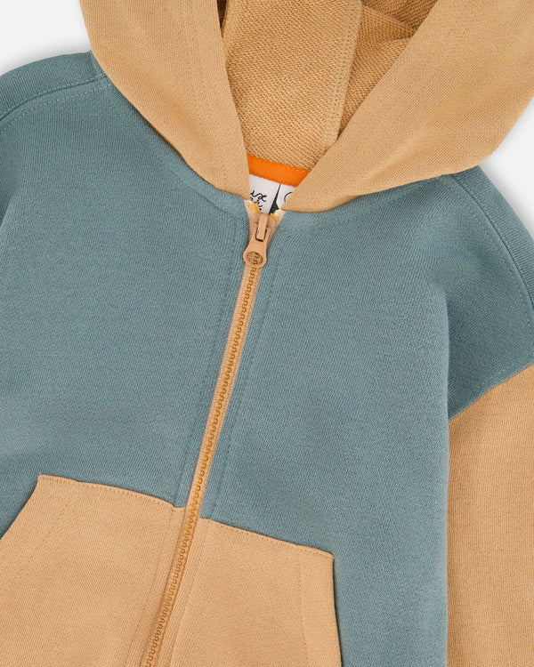Hooded French Terry Cardigan Mint Green - H30S32_03008