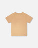 Organic Cotton Short Sleeve T-Shirt Beige - H30S70_01720