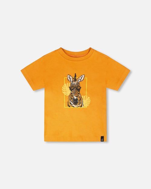 Organic Cotton Short Sleeve T-Shirt Orange - H30S70_02590