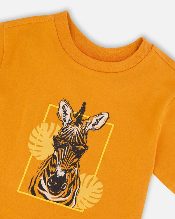 Organic Cotton Short Sleeve T-Shirt Orange - H30S70_02590