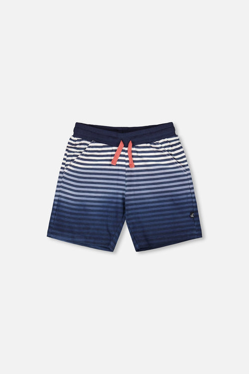 Organic Cotton Shorts Blue Gradient Stripes - H30T26_3H105