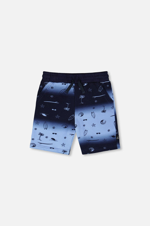 French Terry Shorts Blue Gradient - H30T28_3H049