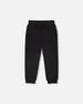 French Terry Sweatpants With Cross Seams Black - H30U24_09990