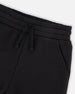 French Terry Sweatpants With Cross Seams Black - H30U24_09990