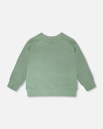 French Terry Sweatshirt Pale Green - H30U30_03350