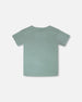 Organic Cotton Jersey T-Shirt With Cross Bag Green - H30U68_04780