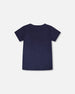 Jersey T-Shirt With Chest Pocket Dark Blue - H30U69_04810