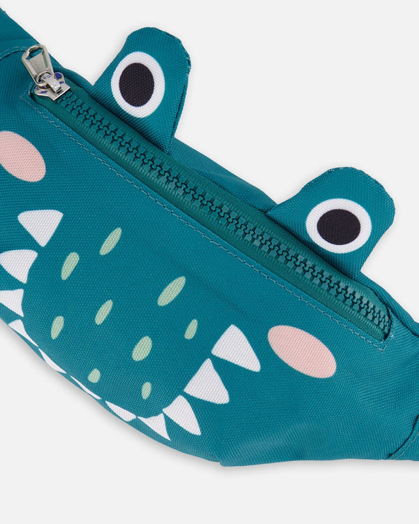 Crocodile Fanny Pack Turquoise - H30VF2_03890