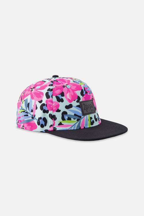 Cap Blue Floral And Leopard Print - H30VGC_3H155