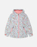 Mid-Season Jacket Blue Mini Flower Print - H30W31_3H005