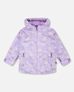 Mid-Season Jacket Purple Daisy Print - H30W32_3H009