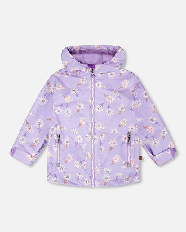 Mid-Season Jacket Purple Daisy Print - H30W32_3H009