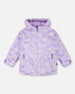 Mid-Season Jacket Purple Daisy Print - H30W32_3H009