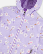 Mid-Season Jacket Purple Daisy Print - H30W32_3H009