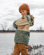 Mid-Season Jacket Green Camouflage Print - H30W33_3H029
